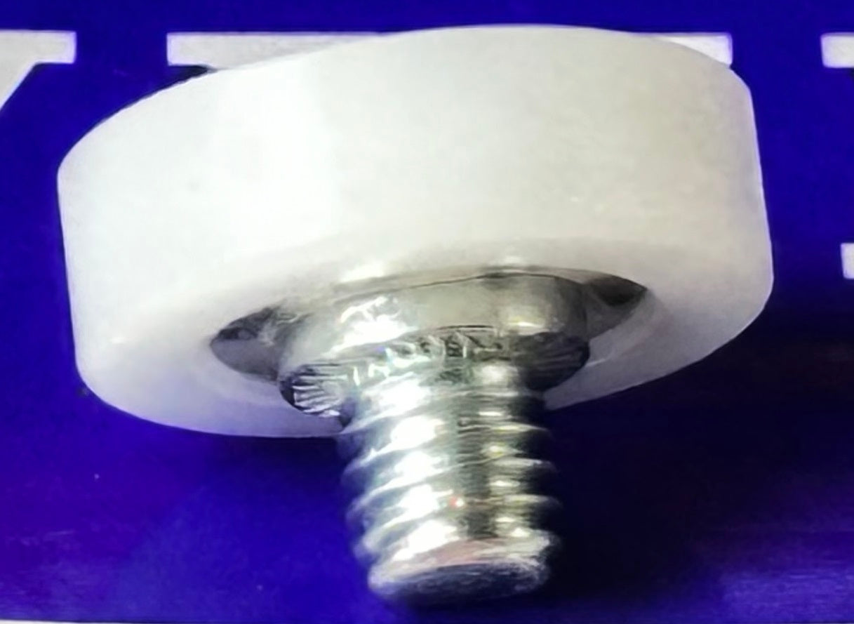 Flat Nylon Ball Bearing - 19mm White Plastic Tire for sliding doors & windows - Buy Bearings online