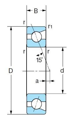 40BNC10HDU Nachi Angular Contact Bearing 40x68x15 ABEC-7 Bearing - Buy Bearings online