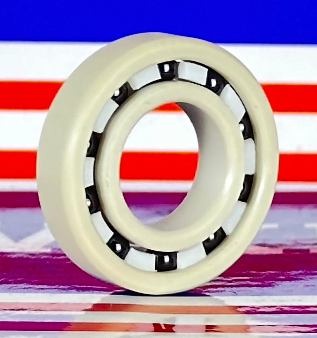 6901 PEEK Ball Bearing - Si₃N₄ Ceramic Balls - PTFE Cage - 12x24x6mm - Buy Bearings online