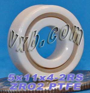 5x11x4 ZrO2 Full Ceramic Sealed Miniature Bearing - Buy Bearings online