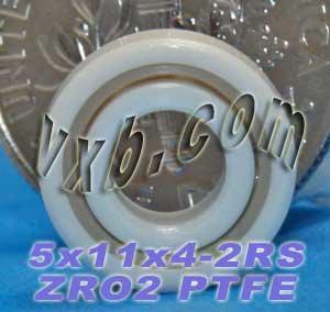 5x11x4 ZrO2 Full Ceramic Sealed Miniature Bearing - Buy Bearings online