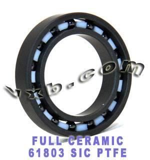 61803 Silicon Carbide Full Ceramic Ball Bearing 17x26x5mm - Buy Bearings online