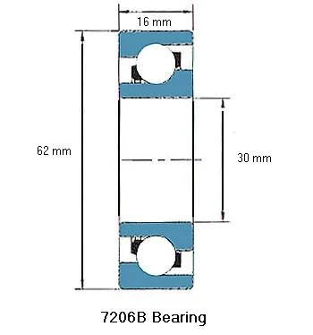 7206B Angular Contact Ball Bearing - Buy Bearings online