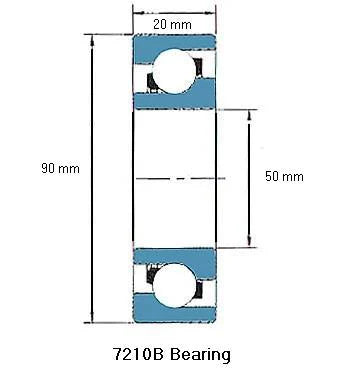 7210B Angular Contact Ball Bearing - Buy Bearings online