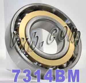 7314BM Angular Contact bearing Bronze Cage 70x150x35 - Buy Bearings online