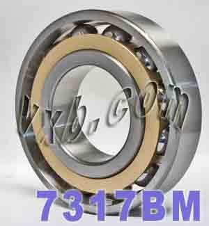 7317BM Angular Contact bearing Bronze Cage 85x180x41 - Buy Bearings online
