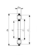 AZK10015015 Thrust Bearing Bronze Cage 100x150x15mm - Buy Bearings online