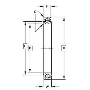 B542-2RS Extra Light Torque Tube Type Airframe Control Bearing 1-5/16" x 1-3/4" x 9/32" - Buy Bearings online