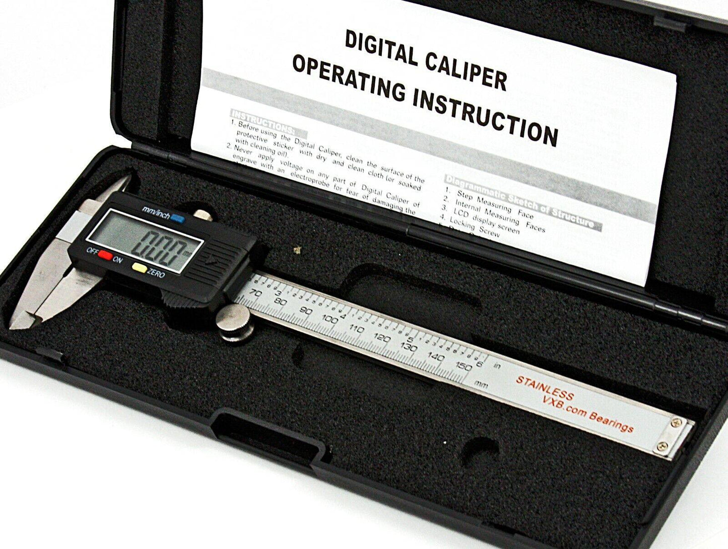 Digital Vernier Caliper - Bearing ID & OD Measuring Tool - LCD Display - Buy Bearings online