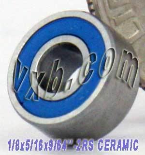 Ceramic Sealed Bearing 1/8" x 5/16" x 9/64" Miniature - Buy Bearings online