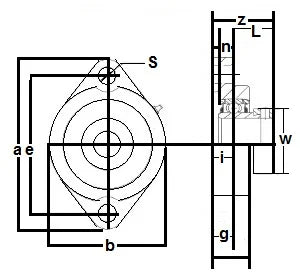 FHFD201-12mm Bearing Flange 2 Bolt 12mm - Buy Bearings online