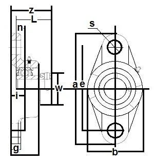 FHFTJ202D-10G Bearing Flange Standard 2 Bolt 5/8" - Buy Bearings online