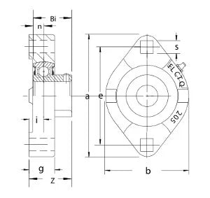 FHSFLCTQ201-8 Bearing Flange Ductile Flush 2 Bolt 1/2" Bearing - Buy Bearings online