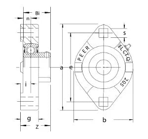 FHSFLCTQ204-12G Bearing Flange Ductile Flush 2 Bolt 3/4 - Buy Bearings online