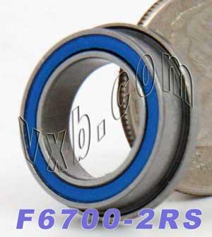 Flanged Thin Slim Sealed Bearing F6700-2RS 10x15x4mm - Buy Bearings online
