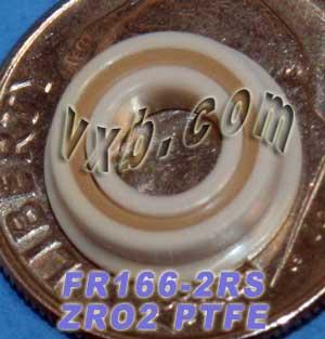 FR166-2RS Full Ceramic Flanged Bearing 3/16" x 3/8" x 1/8" ZrO2 - Buy Bearings online