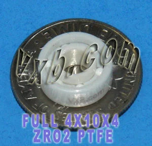 4x10mm Full Ceramic Bearing ZrO2 4x10x4mm - Buy Bearings online