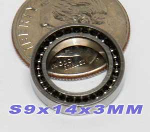 Full Complement Bearing Stainless Steel 9x14x3 Miniature Bearing - Buy Bearings online