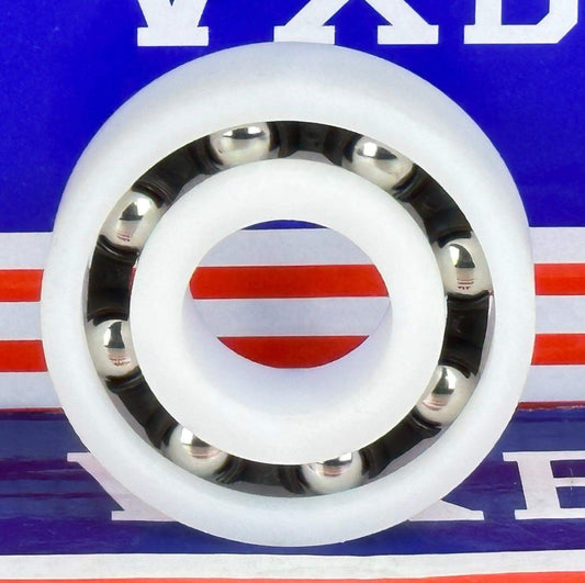 6802 Plastic Bearing - POM - SS316 Stainless Steel Balls - Food Grade - 15x24x5mm - Buy Bearings online