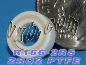 R166-2RS Full Ceramic Bearing 3/16" x 3/8" x 1/8" Miniature Bearing - Buy Bearings online