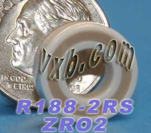 R188-2RS Full Ceramic Bearing 1/4" x 1/2" x 3/16" ZrO2 Bearing - Buy Bearings online