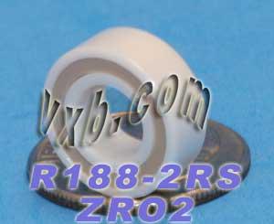 R188-2RS Full Ceramic Bearing 1/4" x 1/2" x 3/16" ZrO2 Bearing - Buy Bearings online