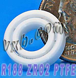 R188 Full Ceramic Bearing 1/4" x 1/2" x 1/8" - Miniature - Buy Bearings online