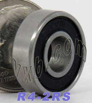 Premium R4-2RS Ball Bearing 1/4" x 5/8" x 0.196" - Buy Bearings online