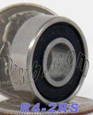 Premium R4-2RS Ball Bearing 1/4" x 5/8" x 0.196" - Buy Bearings online