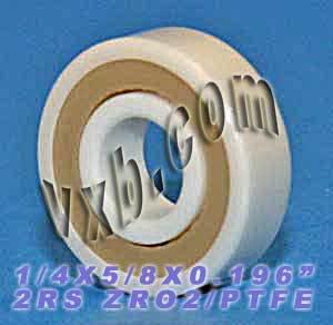 R4-2RS Full ZrO2 Ceramic Bearing 1/4" x 5/8" x 0.196" - Sealed - Buy Bearings online