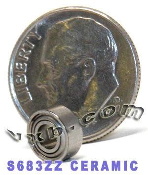 S683ZZ Hybrid Ceramic ABEC-5 Bearing Stainless Steel Shielded 3x7x3mm - Buy Bearings online