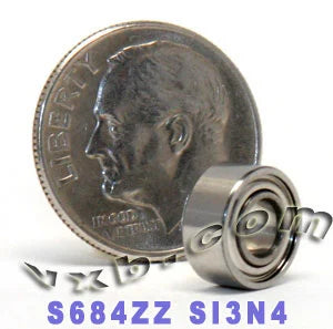 S684ZZ Ceramic Premium ABEC-5 Bearing Shielded 4x9x4 Bearing - Buy Bearings online