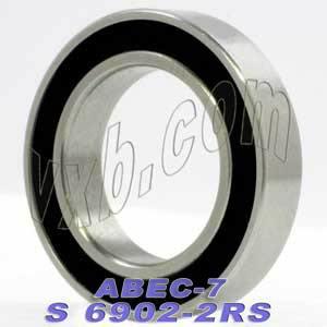 S6902-2RS Premium ABEC-7 Bearing 15x28x7mm Stainless Steel Sealed Bearing - Buy Bearings online