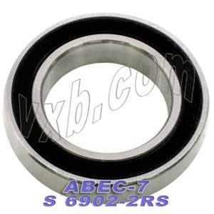 S6902-2RS Premium ABEC-7 Bearing 15x28x7mm Stainless Steel Sealed Bearing - Buy Bearings online