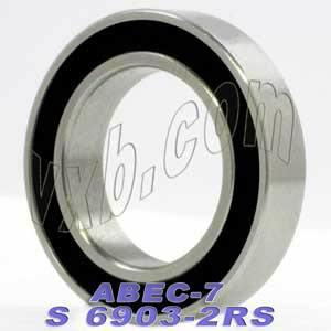 S6903-2RS Premium ABEC-7 Bearing 17x30x7mm Stainless Steel Sealed Bearing - Buy Bearings online