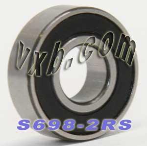 S698-2RS Bearing Stainless Steel Sealed 8x19x6 Miniature - Buy Bearings online