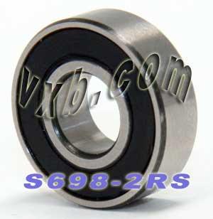 S698-2RS Bearing Stainless Steel Sealed 8x19x6 Miniature - Buy Bearings online