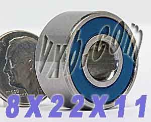 8x22x11mm Sealed Ball Bearing - Miniature - Buy Bearings online