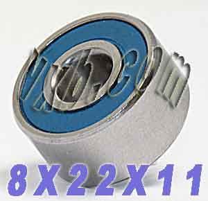 8x22x11mm Sealed Ball Bearing - Miniature - Buy Bearings online