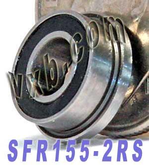 SFR155-2RS Flanged Bearing 5/32" x 5/16" x 1/8" - Sealed - Buy Bearings online