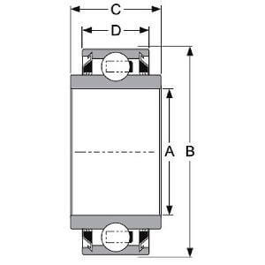 W208PP21 AG 1-1/4" Hex Bore Heavy Duty Disc Harrow Bearing - Buy Bearings online