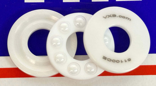 Full Ceramic 51100 ZrO2-Zro2 Thrust Ball Bearing 10x24x9mm - Buy Bearings online