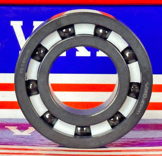 Full Ceramic R16 SI3N4/SI3N4 PTFE Full Ceramic Bearing - 1" ID x 2" OD x 1/2" Width - Buy Bearings online