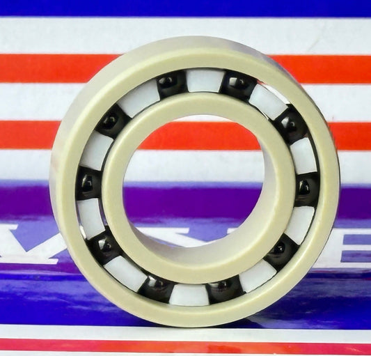 6902 PEEK Ball Bearing - Si₃N₄ Ceramic Balls - PTFE Cage - 15x28x7mm - Buy Bearings online