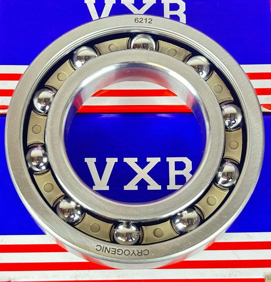 Cryogenic 6212 Ball Bearing Stainless Steel ABEC 3 PEEK cage - Buy Bearings online