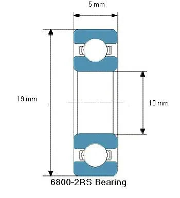 6800-2RS Ball Bearing 6800RS - Buy Bearings online