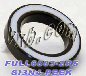 6803-2RS Full Ceramic Sealed Bearing 17x26x5 Si3N4 - Buy Bearings online