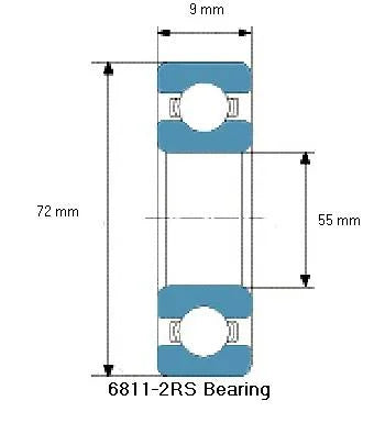 6811-2RS Bearing Deep Groove 6811-2RS - Buy Bearings online