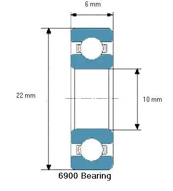 6900 Open Ball Bearing - Deep Groove - 10x22x6mm - Buy Bearings online