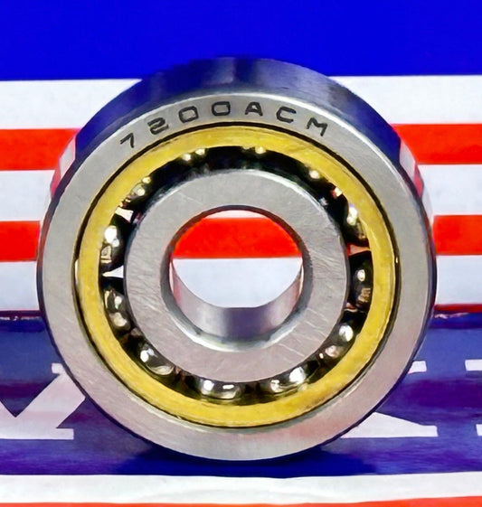 7200ACM Angular Contact bearing Bronze Cage 10x30x9mm - Buy Bearings online
